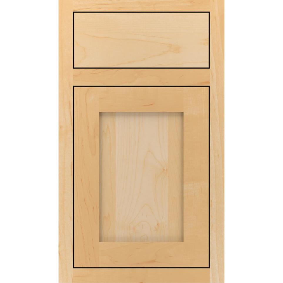 Square Natural Light Finish Square Cabinets