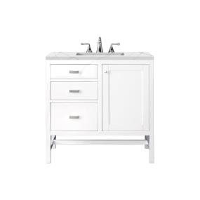 Base with Sink Top Glossy White White Vanities