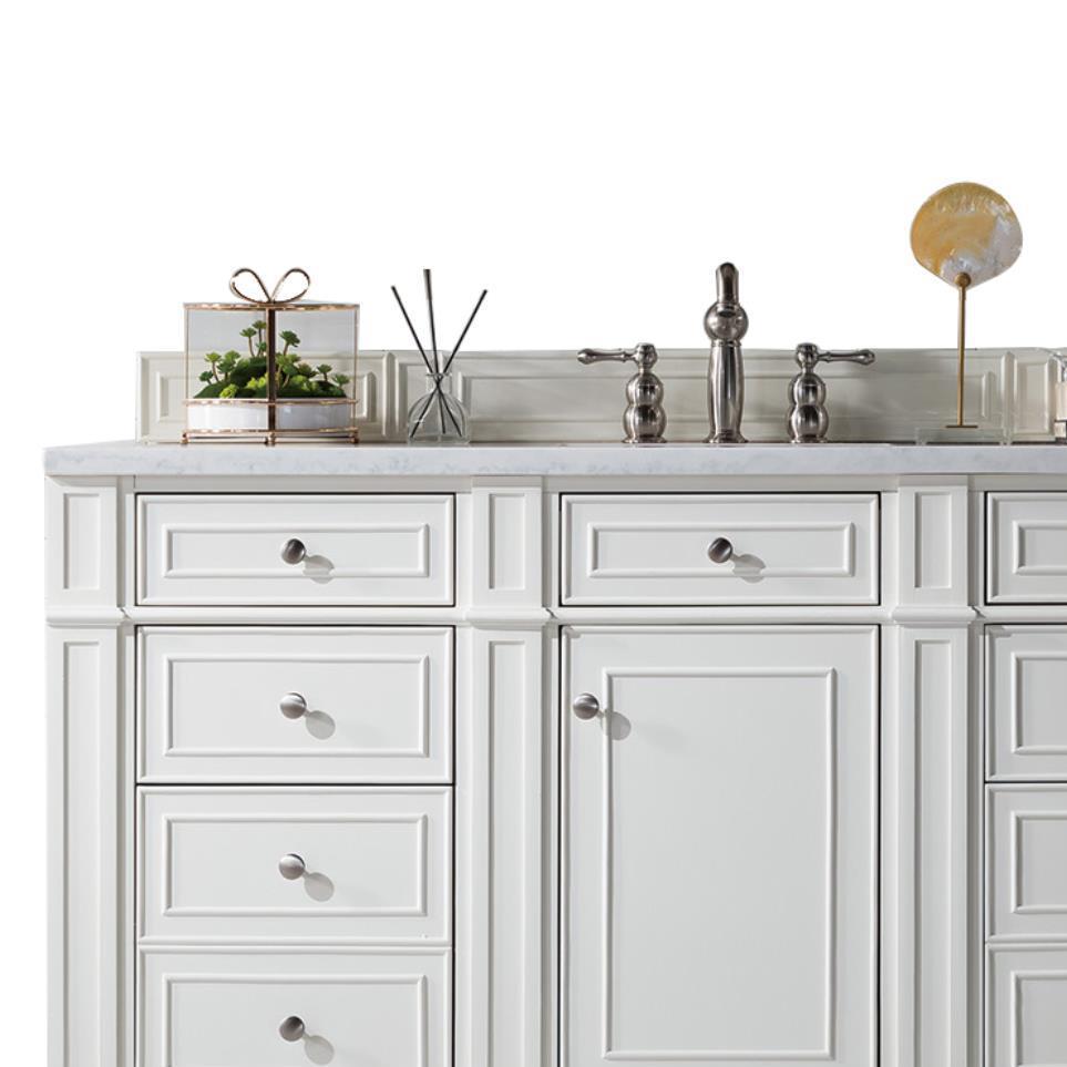 Base with Sink Top Bright White White Vanities