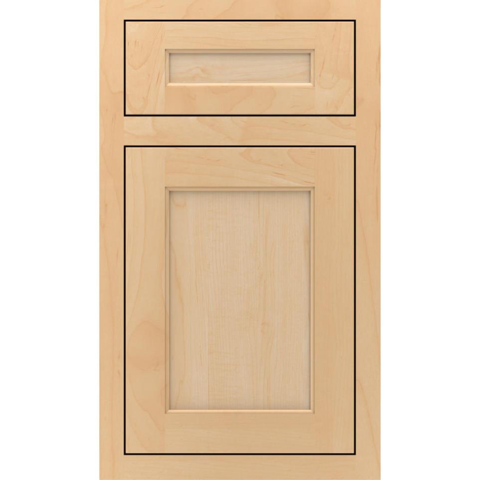 Square Natural Light Finish Square Cabinets