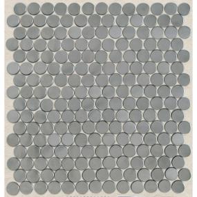 Mosaic Brushed Stainless Steel Satin Gray Tile