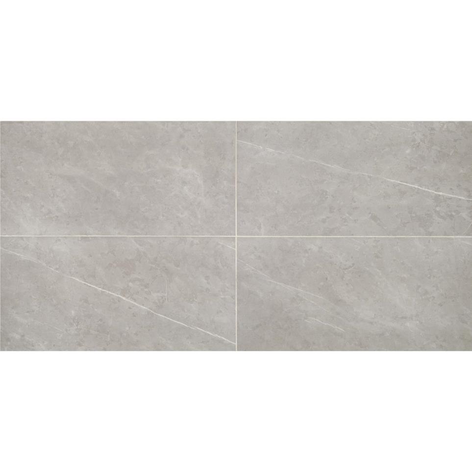 Tile White Matte Gray Tile