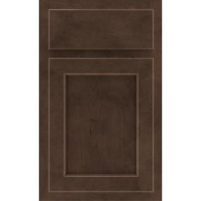 Square Buckboard Dark Finish Square Cabinets