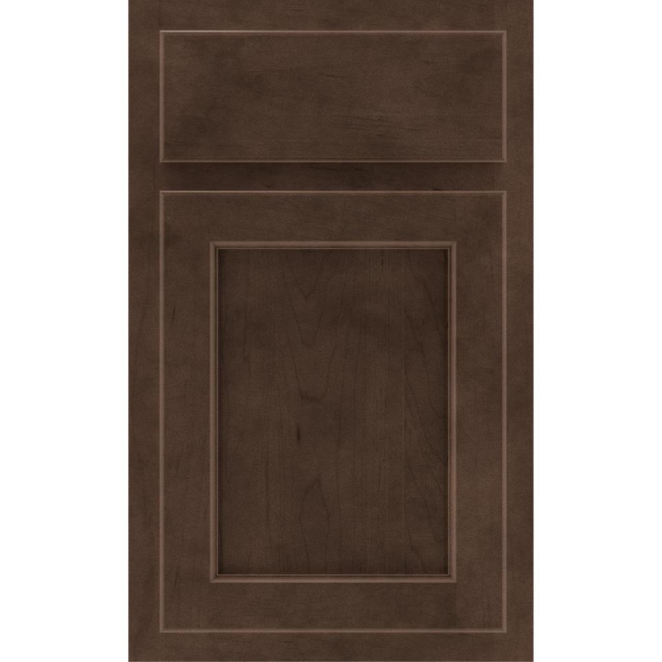 Square Buckboard Dark Finish Square Cabinets