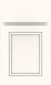 White With Grey Stone Penned