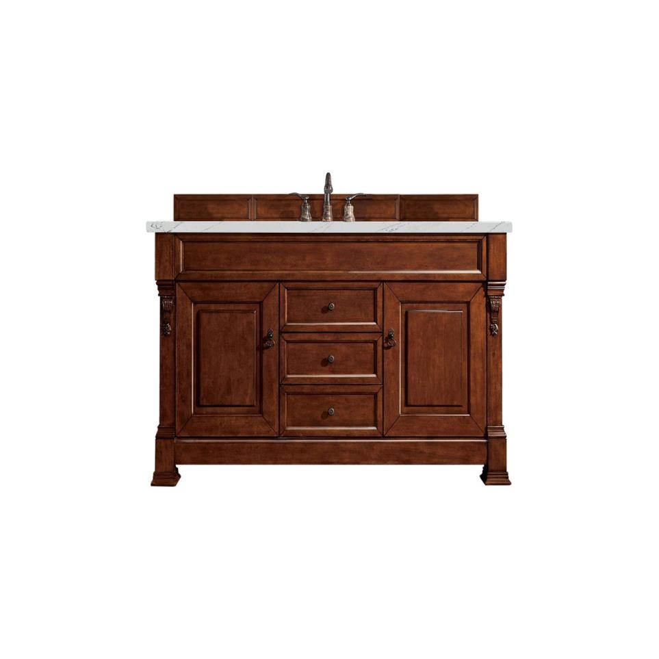 Base with Sink Top Warm Cherry Medium Finish Vanities