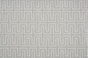 Pattern White Sand Gray Carpet