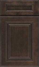 Square Flagstone Dark Finish Cabinets