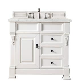 Base with Sink Top Bright White White Vanities