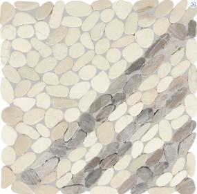 Mosaic Seashell Tumbled Beige/Tan Tile