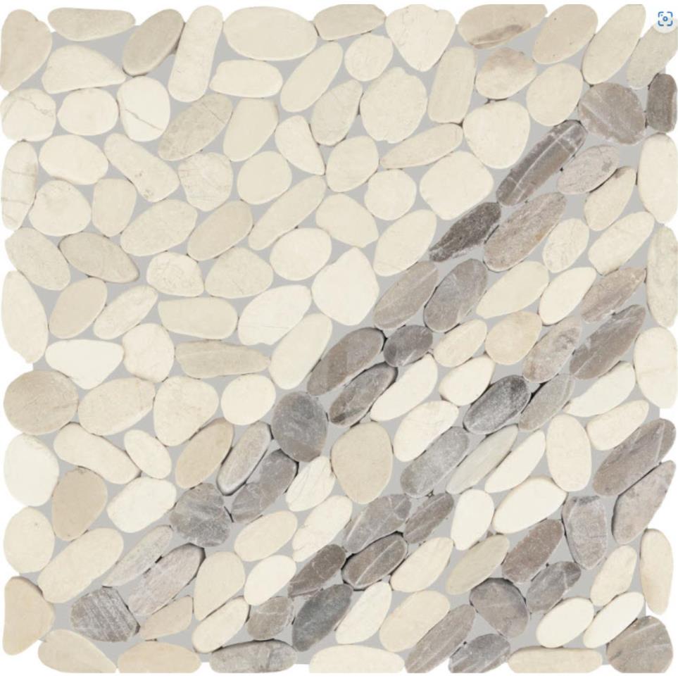 Mosaic Seashell Tumbled Beige/Tan Tile
