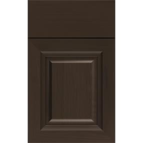 Square Thatch Dark Finish Square Cabinets