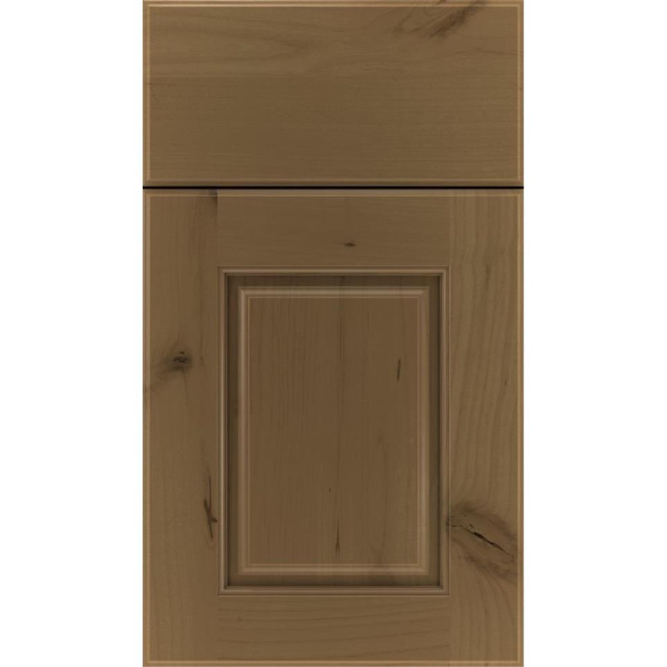 Square Frappe Medium Finish Square Cabinets
