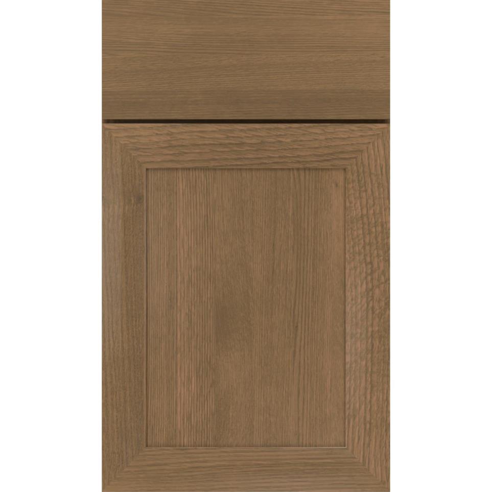 Square Buckskin Medium Finish Square Cabinets