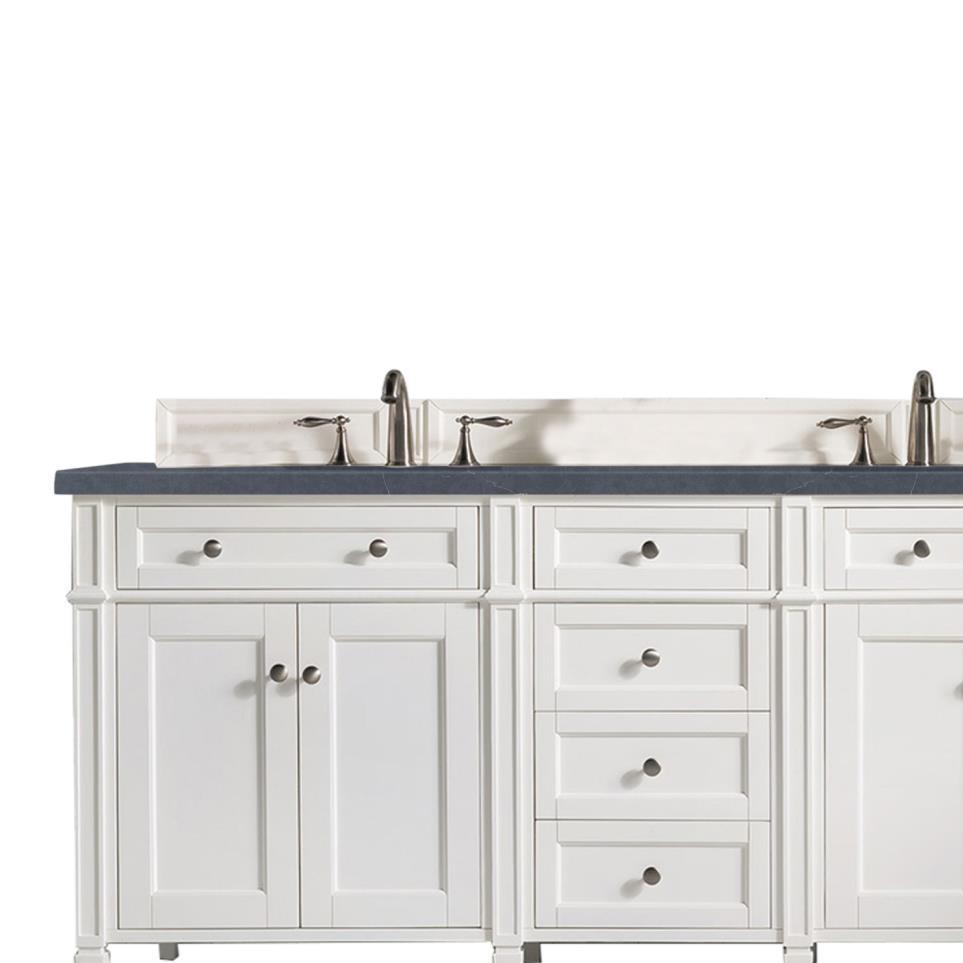 Base with Sink Top Bright White White Vanities