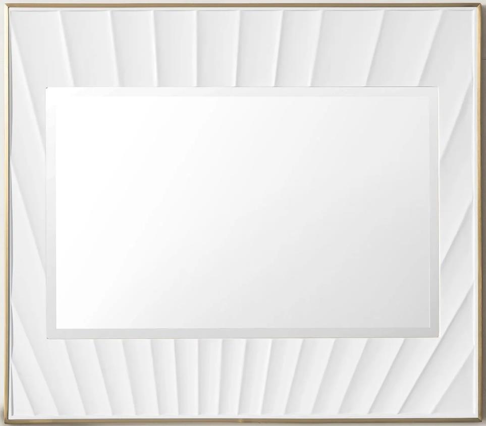 Mirrors Matte White With Gold White Mirrors and Medicine Cabinets