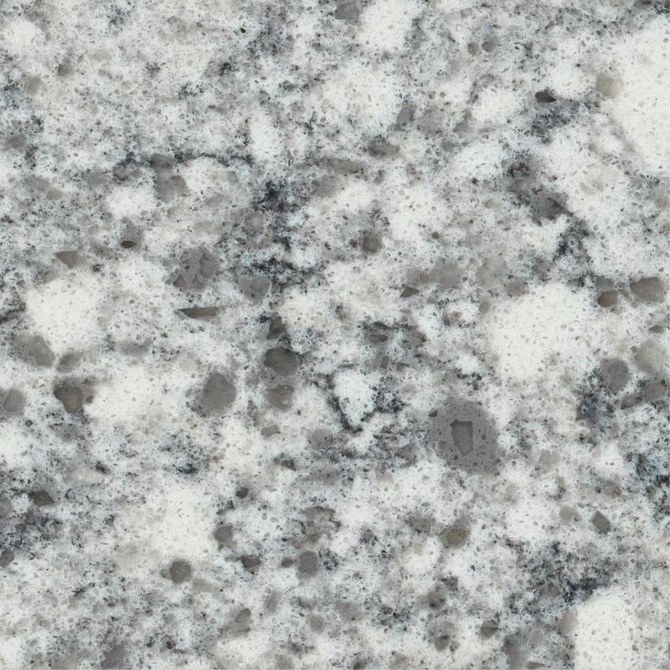 Slab Fusion Grey / Black Quartz Countertops