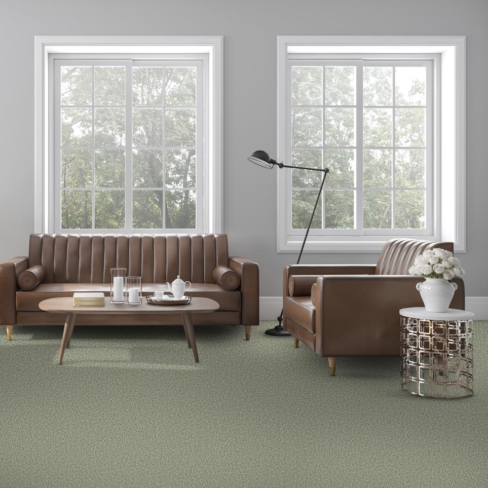 Textured Saxony Grove Park Green Carpet