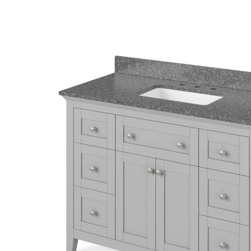 Base with Sink Top Grey Grey / Black Vanities