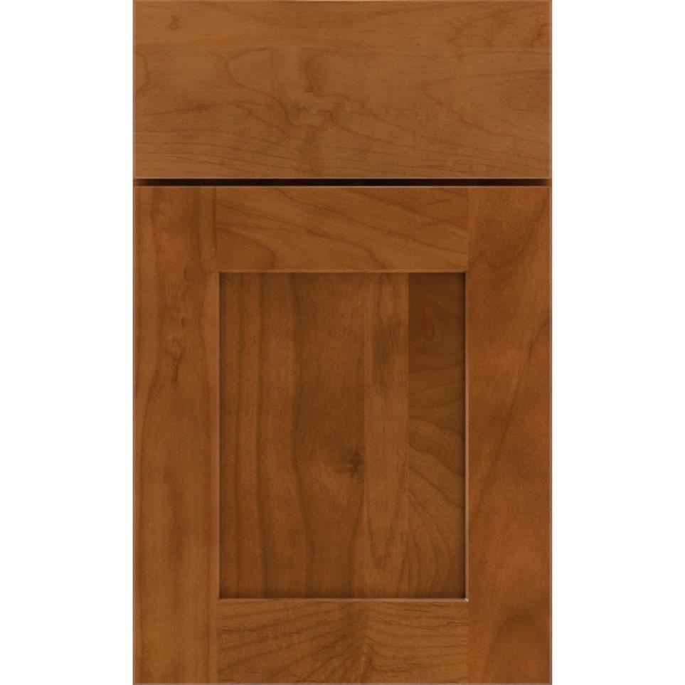 Square Cattail Medium Finish Square Cabinets