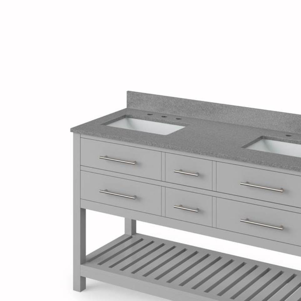 Base with Sink Top Grey Grey / Black Vanities