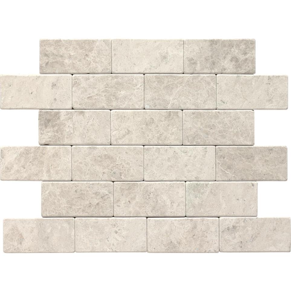 Tile Arctic Gray Tumbled White Tile