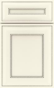 Square Coconut / Amaretto Creme Detail Paint - White Cabinets