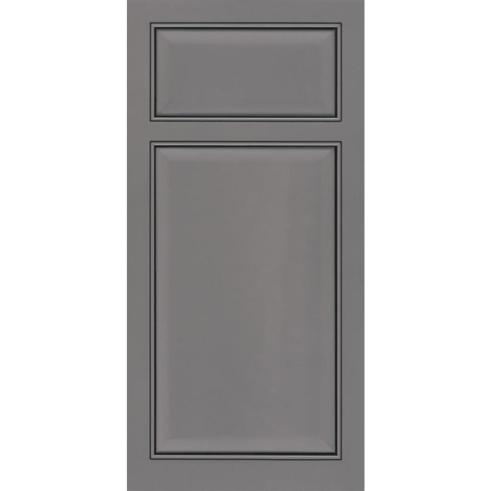 Inset Battleship Grey Paint - Grey Inset Cabinets