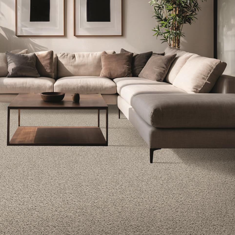 Textured Saxony Celebration Beige/Tan Carpet