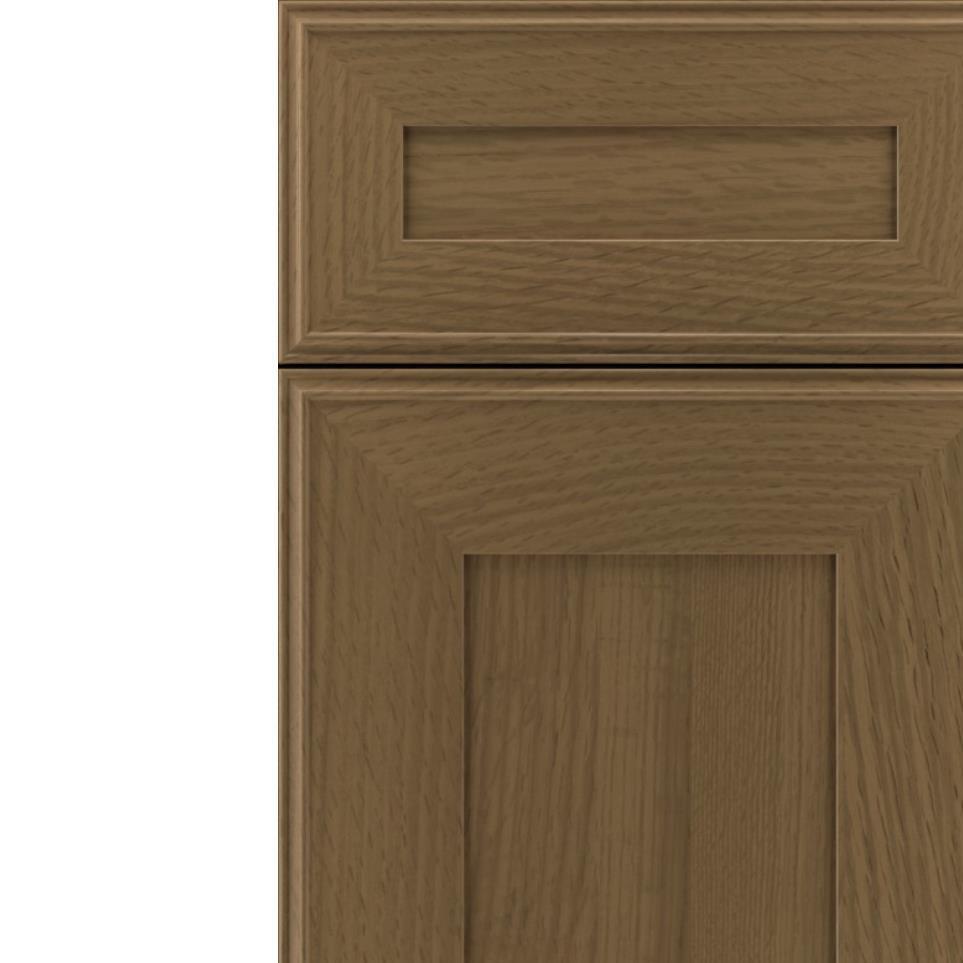 Square Frappe Medium Finish Square Cabinets