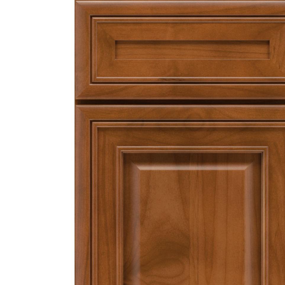 Square Cattail Medium Finish Square Cabinets