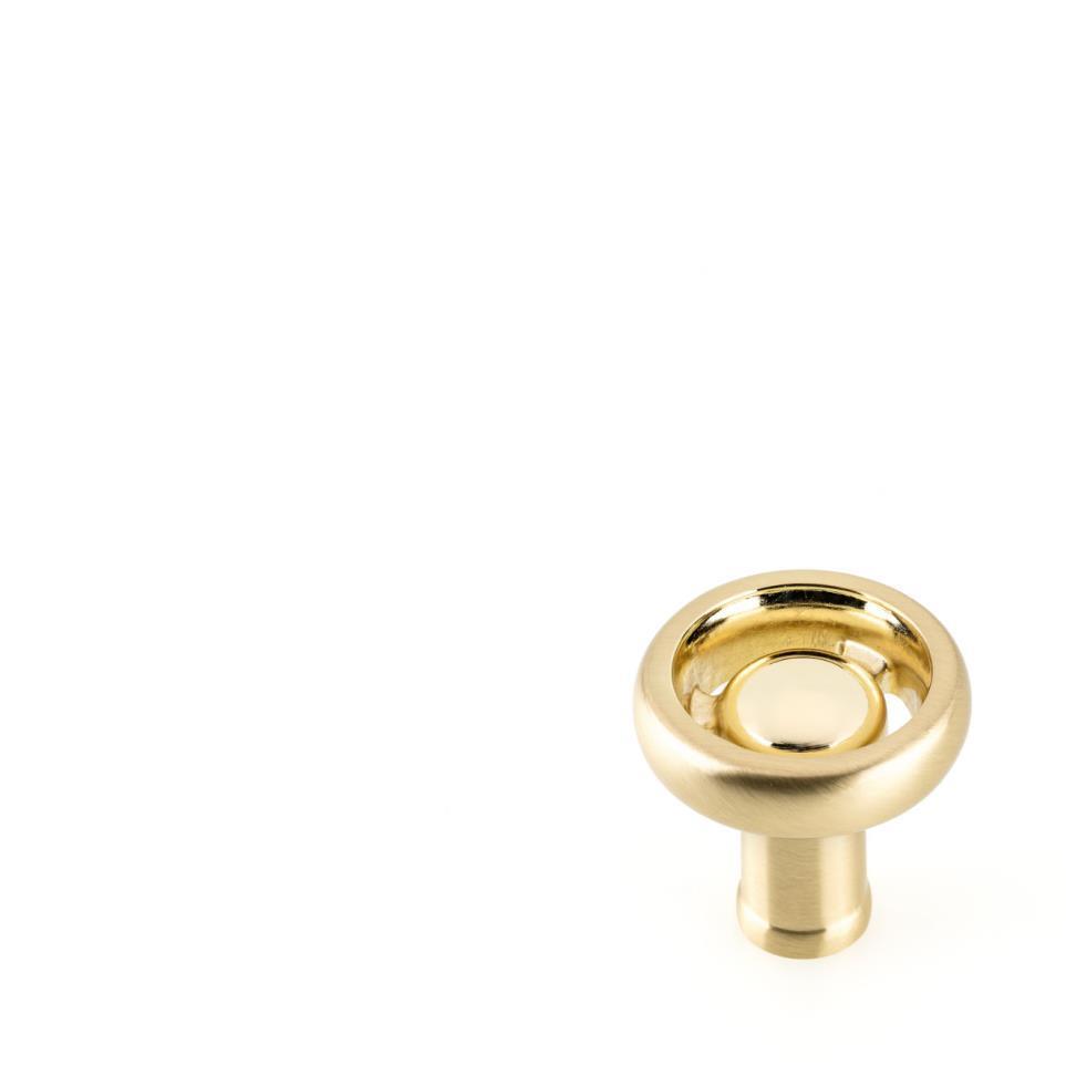 Knob Satin Brass Brass / Gold Knobs