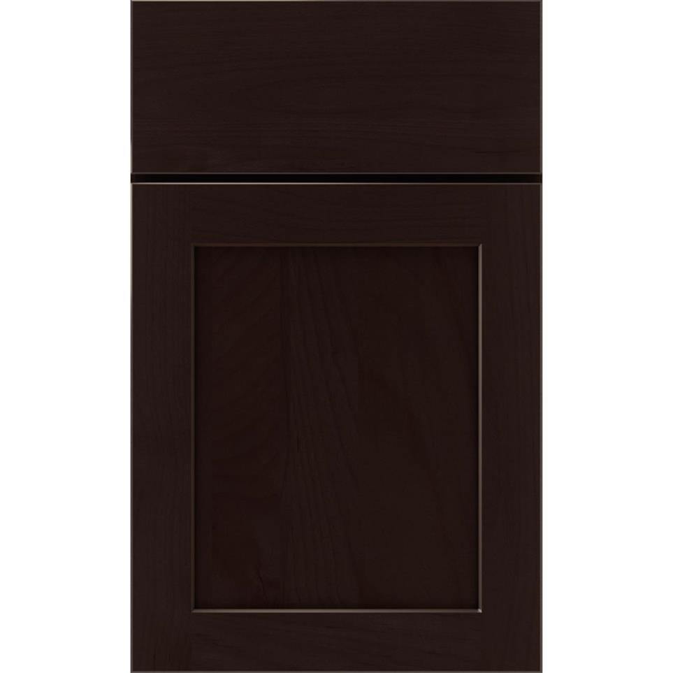 Square Thatch Dark Finish Square Cabinets