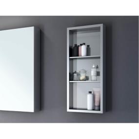 Medicine Cabinet Chrome Metal Tones Mirrors and Medicine Cabinets