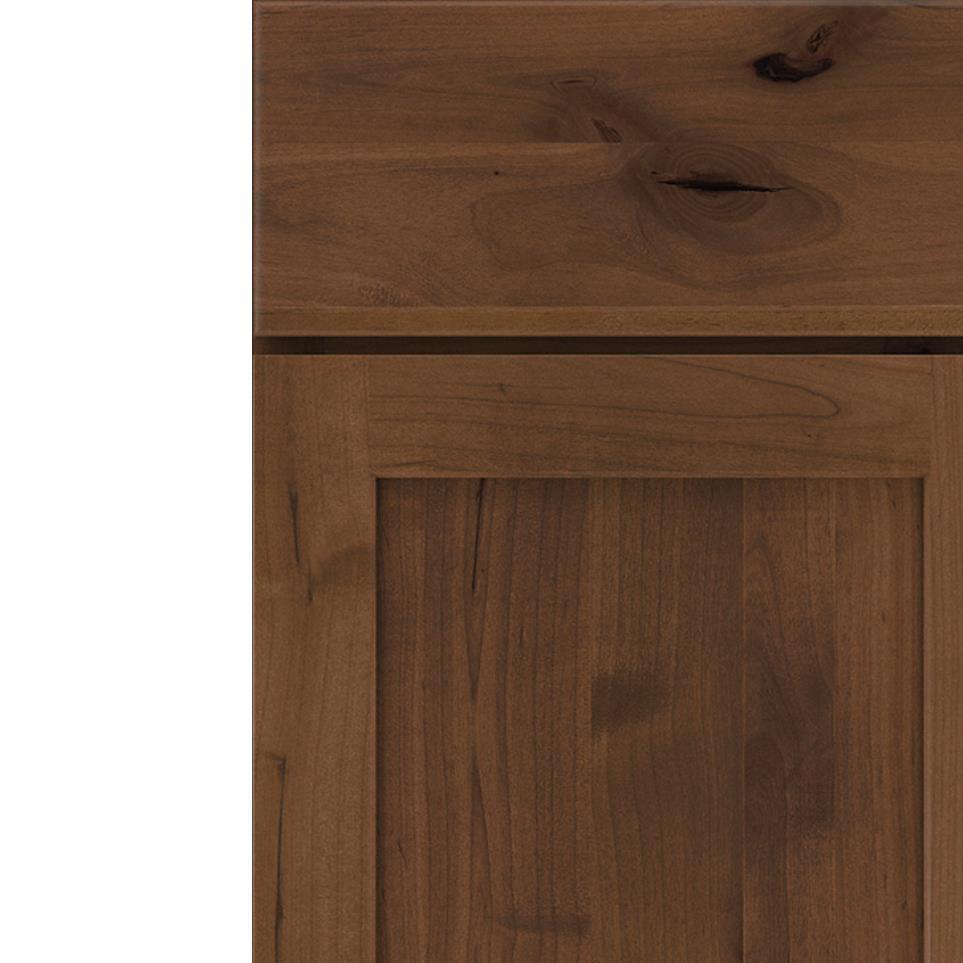 Square Tundra Dark Finish Square Cabinets