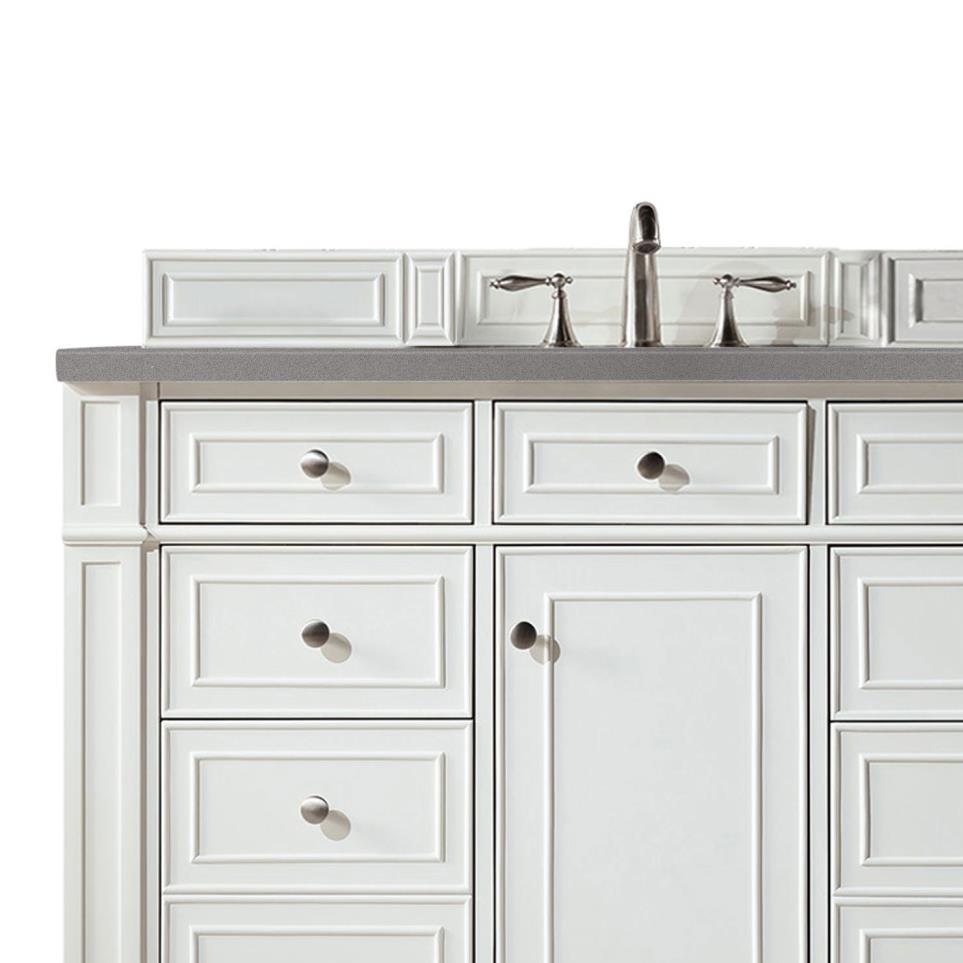 Base with Sink Top Bright White White Vanities