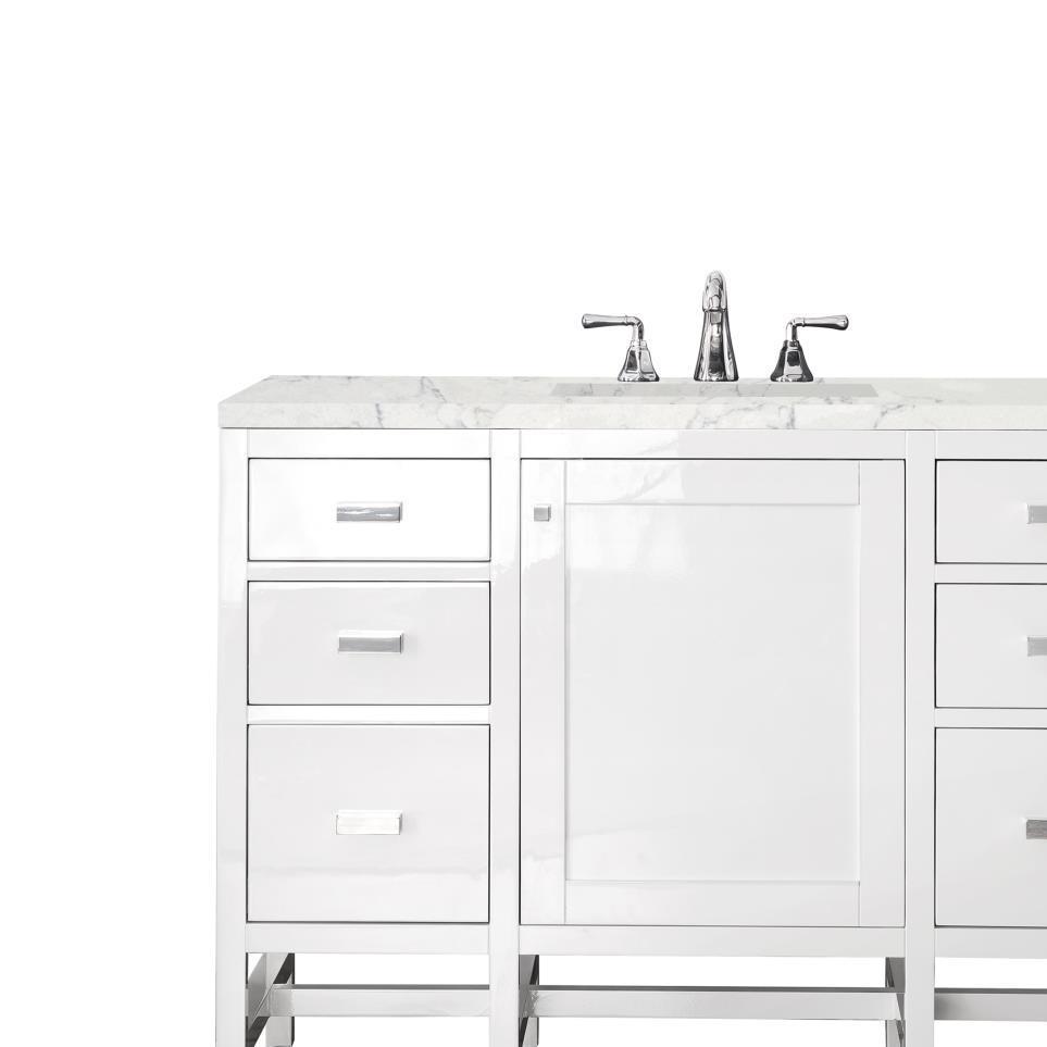 Base with Sink Top Glossy White White Vanities