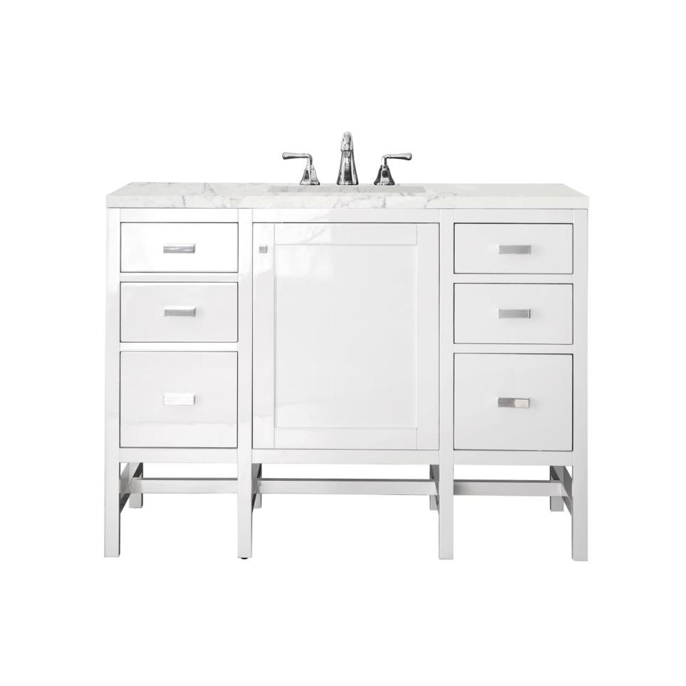 Base with Sink Top Glossy White White Vanities