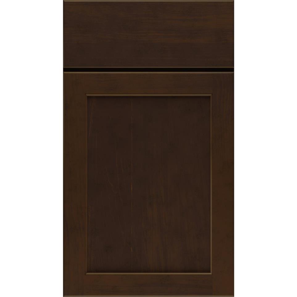 Square Umber Dark Finish Square Cabinets