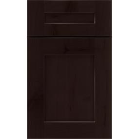 Square Thatch Dark Finish Square Cabinets