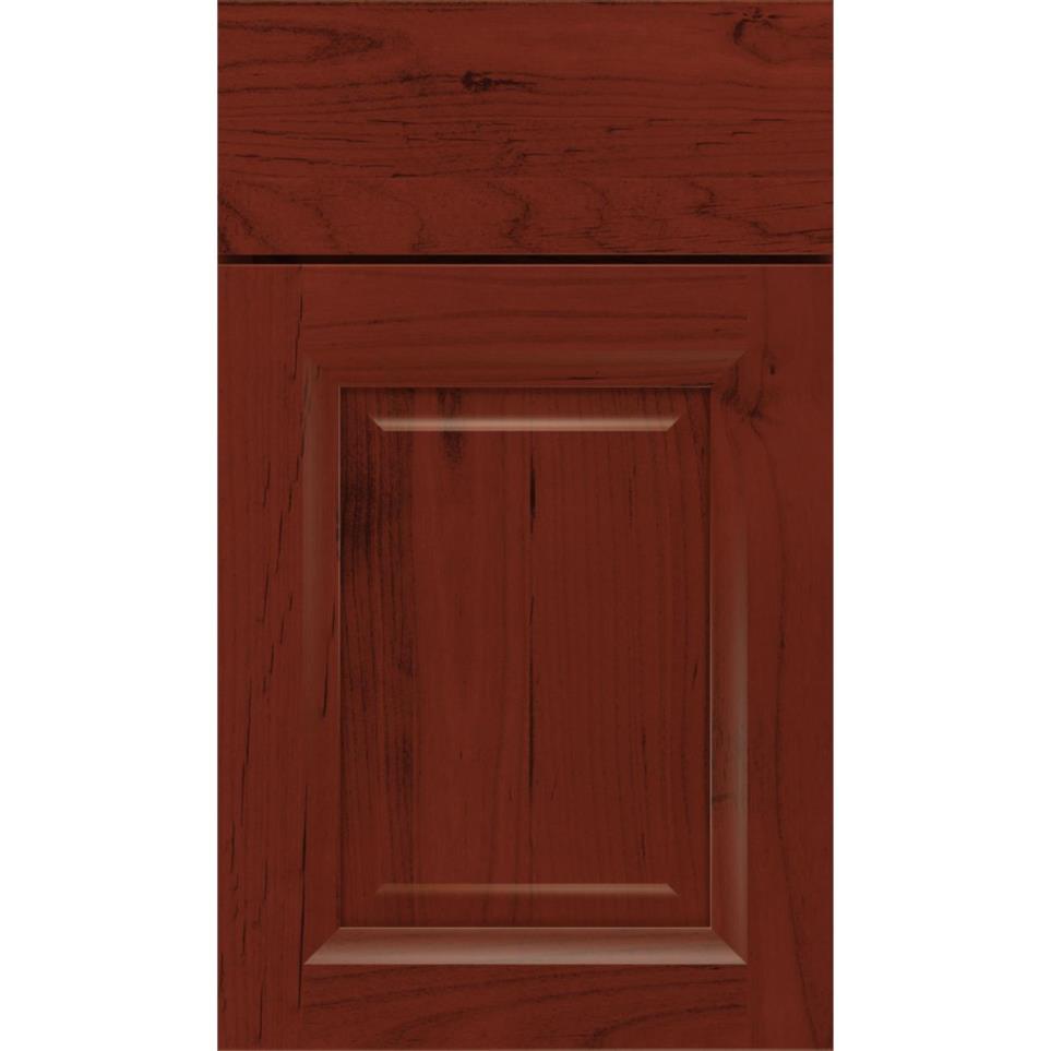 Square Marsala Dark Finish Square Cabinets