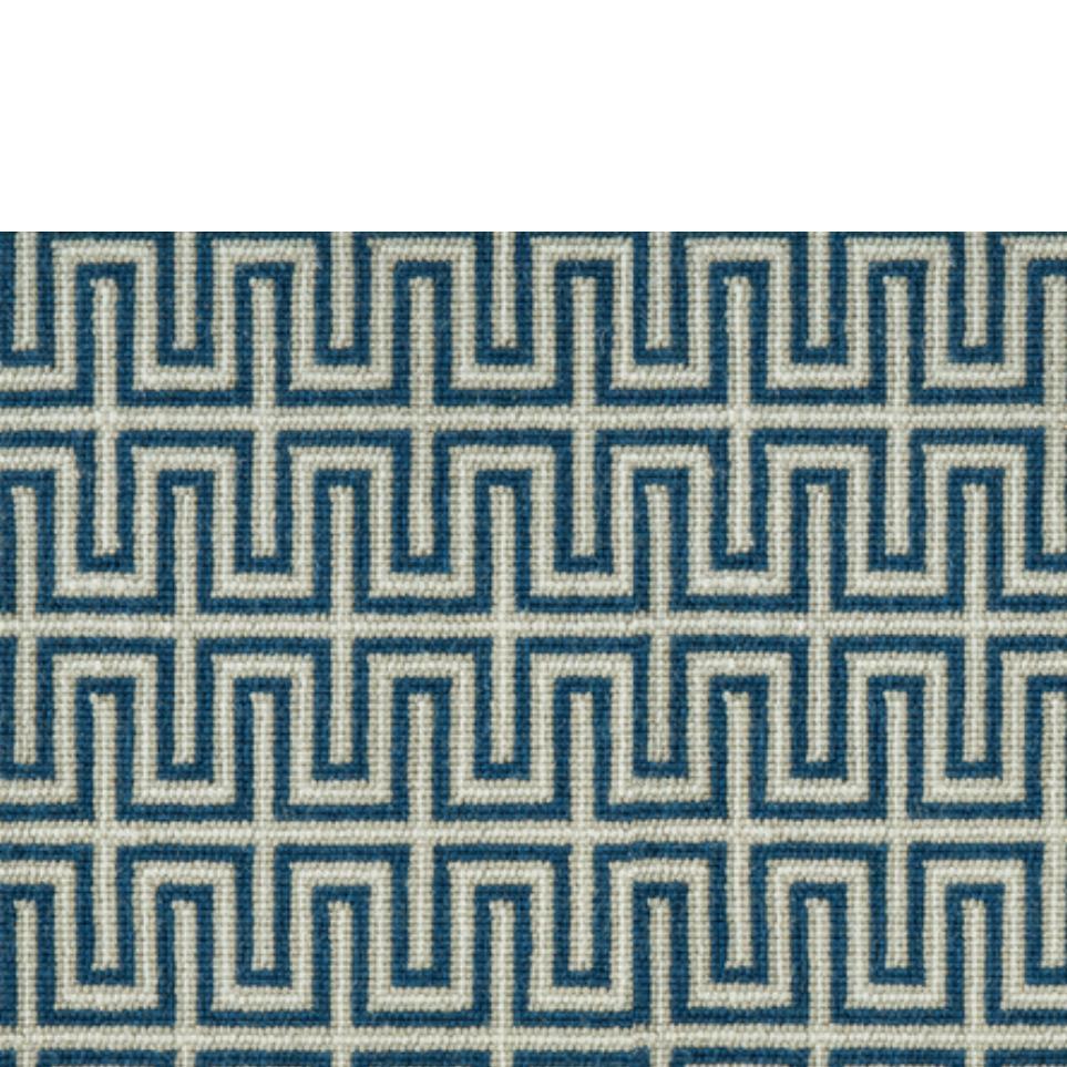 Pattern Mediterranean Blue Carpet