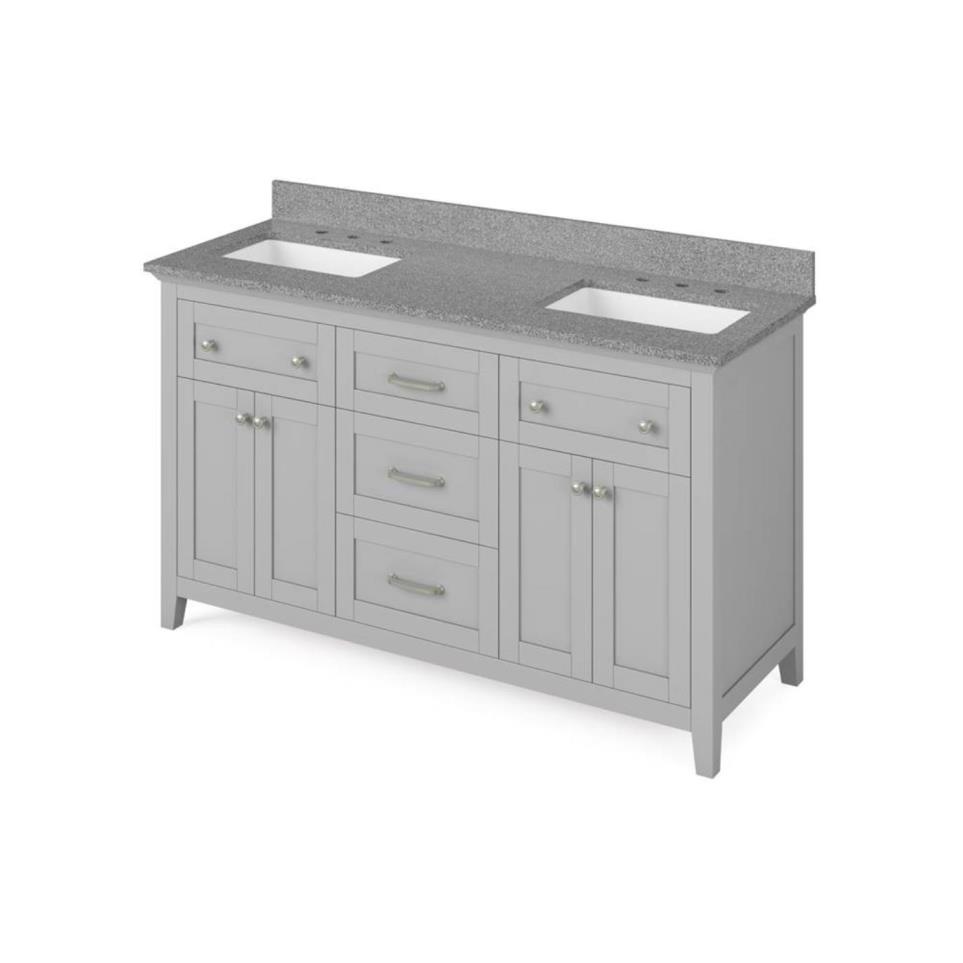 Base with Sink Top Grey Grey / Black Vanities