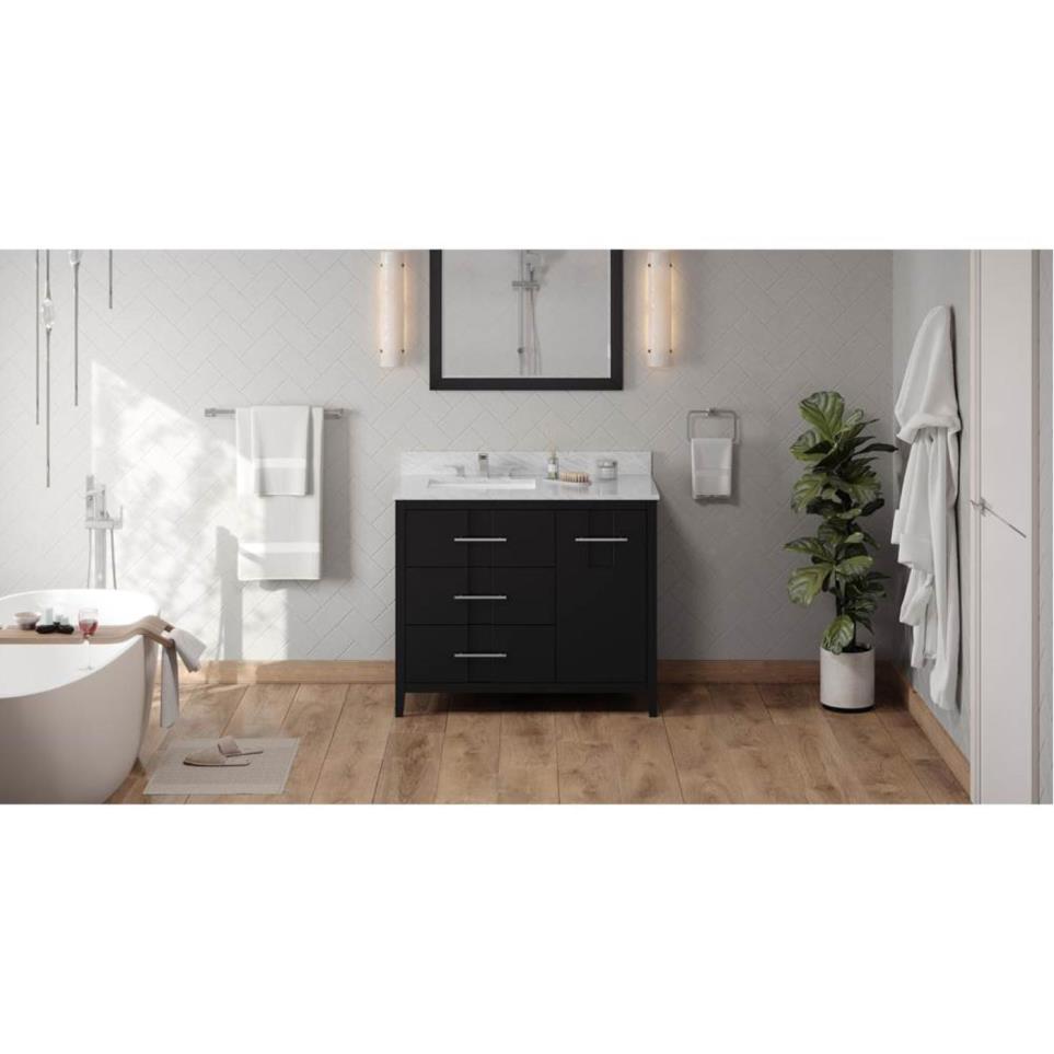 Base with Sink Top Black Grey / Black Vanities