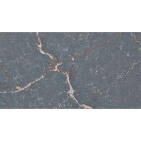 Slab Silestone Pariesan Bleu Grey / Black Quartz Countertops