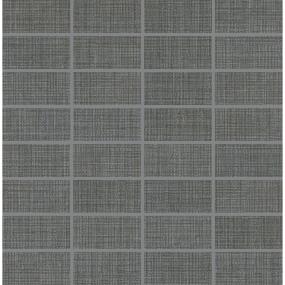 Mosaic Modern Textile Dark Gray Matte Gray Tile