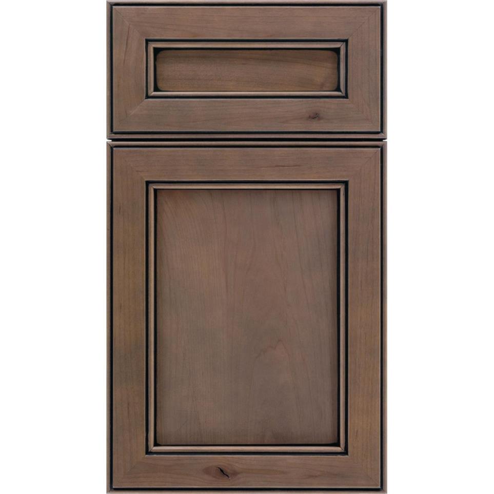 Square Winter Black Glaze Glaze - Stain Square Cabinets