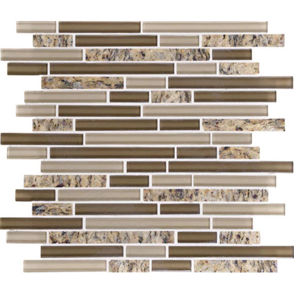 Mosaic Santa Cecilia Blend Mixed Brown Tile