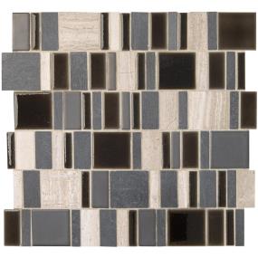 Mosaic Shadow Matte Gray Tile