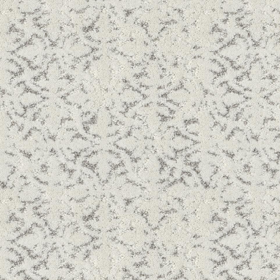 Pattern Halo White Carpet